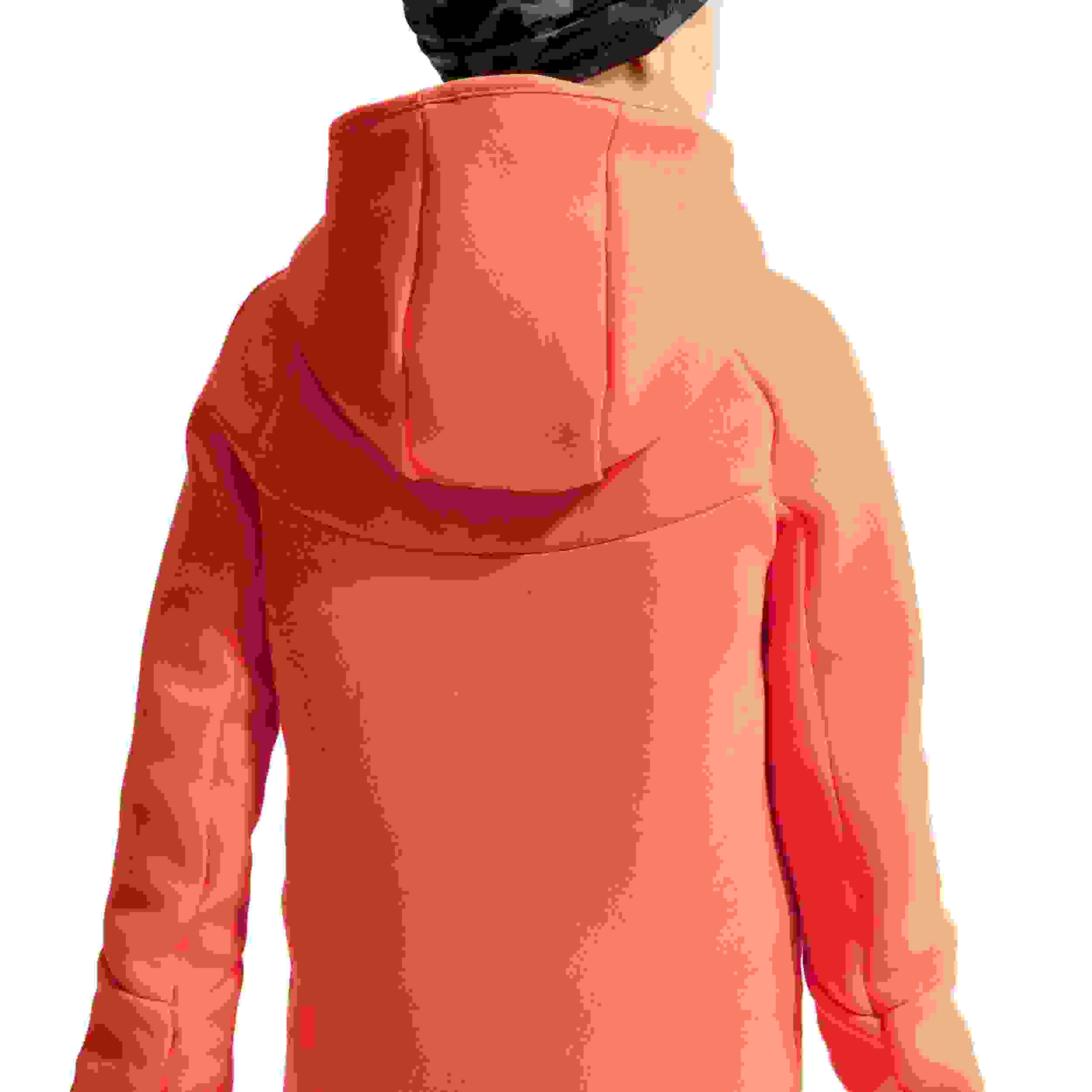 Nike Sportswear Tech Fleece Full-Zip Big Boys' Orange Hooded Jacket
